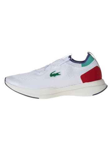 Lacoste Sneakersy w kolorze biało-czerwonym