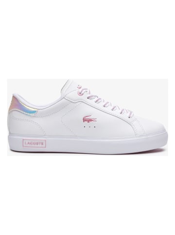 Lacoste Leder-Sneakers in Weiß