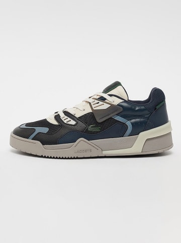 Lacoste Leder-Sneakers in Dunkelblau/ Schwarz