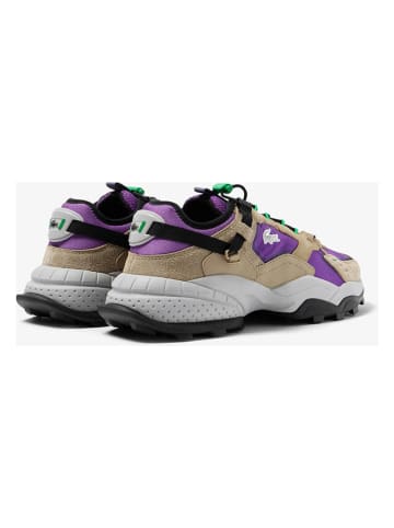 Lacoste Leren sneakers lichtbruin/paars