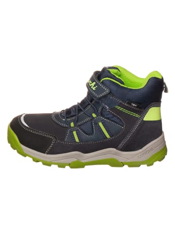 Lurchi Buty trekkingowe w kolorze czarno-granatowo-zielonym