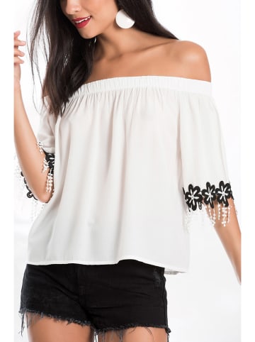 Milan Kiss Bluse in Creme