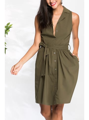 Milan Kiss Kleid in Khaki