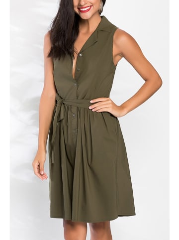 Milan Kiss Kleid in Khaki