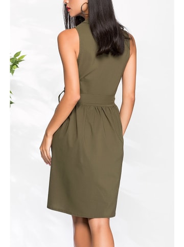 Milan Kiss Kleid in Khaki