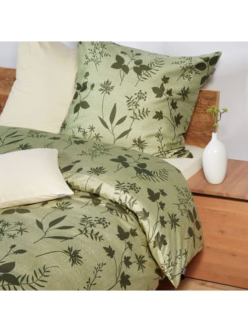 Schiesser Satin-Bettwäsche-Set "Ada" in Grün
