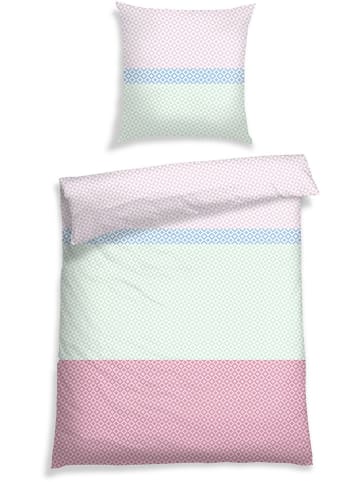 Schiesser Renforcé-Bettwäsche-Set "Tomke" in Pink/ Grün