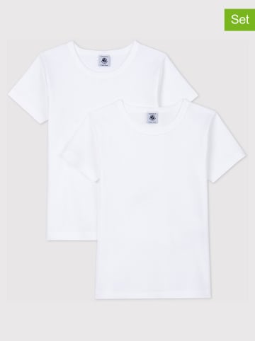PETIT BATEAU 2-delige set: shirts wit