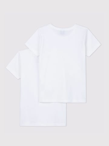 PETIT BATEAU 2-delige set: shirts wit