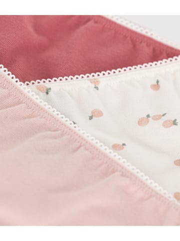 PETIT BATEAU 3er-Set: Slips in Pink/ Rosa/ Creme