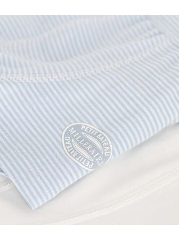 PETIT BATEAU 2-delige set: boxershorts lichtblauw/wit