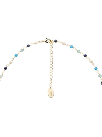 U.S. Polo Assn. Vergold. Halskette mit Edelsteinen - (L)36,5 cm