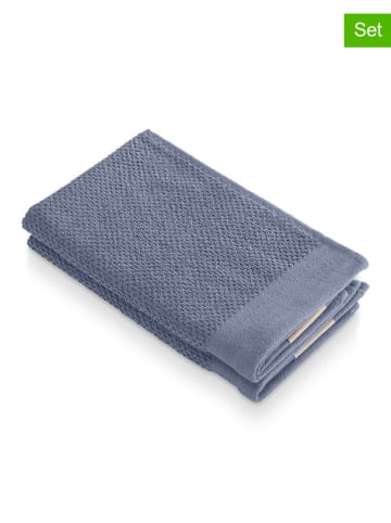 Walra 2er-Set: Gästehandtücher "Soft Cotton" in Blau