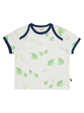 loud + proud Shirt wit/groen/donkerblauw