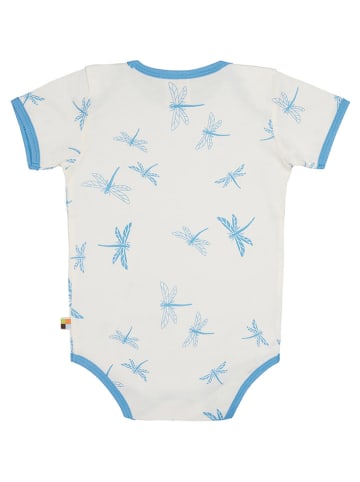 loud + proud Romper wit/lichtblauw