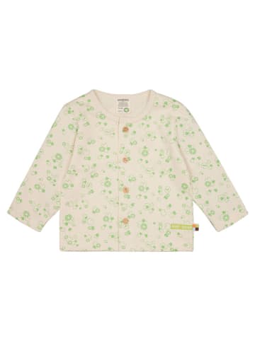 loud + proud Cardigan in Beige/ Grün