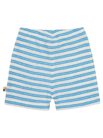 loud + proud Shorts in Weiß/ Hellblau