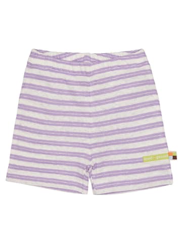 loud + proud Shorts in Lila/ Weiß