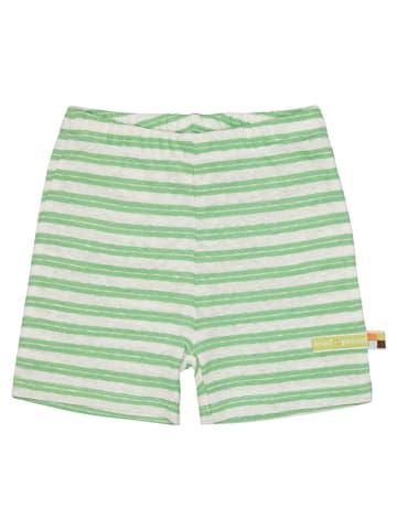 loud + proud Shorts in Grün/ Weiß