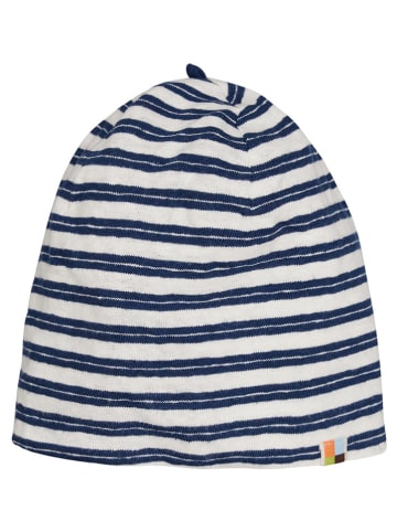 loud + proud Beanie wit/donkerblauw