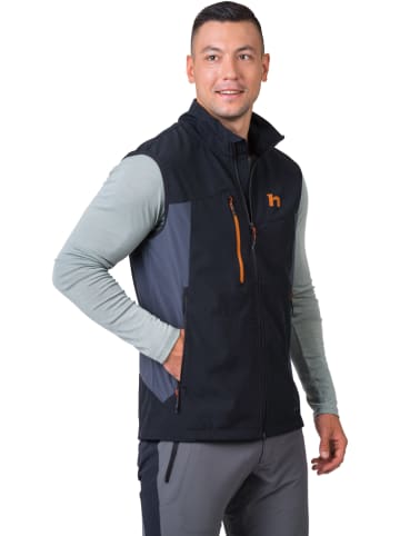 Hannah Softshellbodywarmer "Carsten" antraciet/donkerblauw