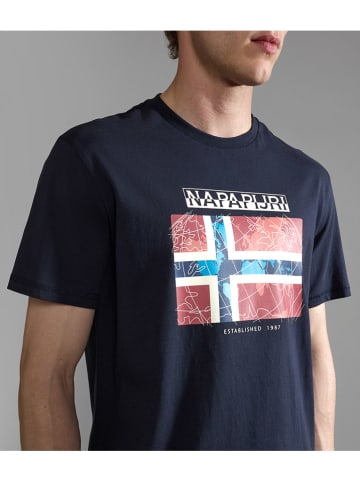Napapijri Koszulka w kolorze granatowym