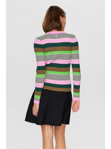 NÜMPH Pullover in Rosa/ Grün