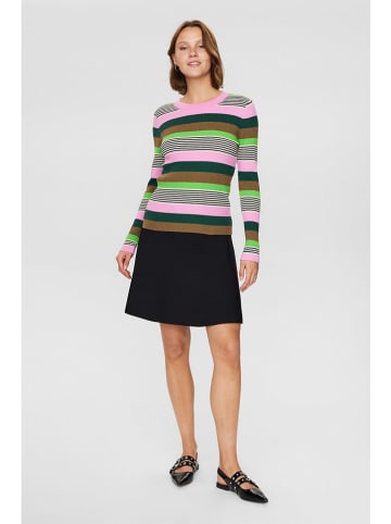 NÜMPH Pullover in Rosa/ Grün