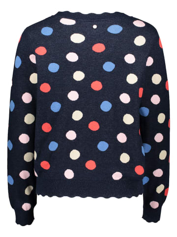 NÜMPH Sweter w kolorze granatowym