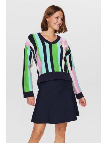 NÜMPH Sweter w kolorze zielono-błękitnym