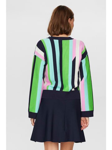 NÜMPH Pullover in Grün/ Hellblau