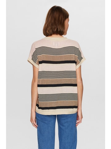 NÜMPH Sweter w kolorze beżowym