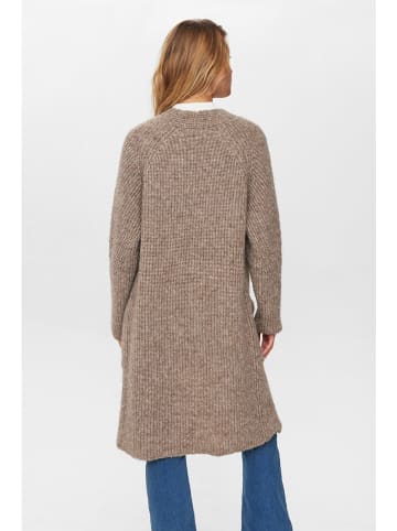 NÜMPH Kardigan w kolorze szarobrązowym