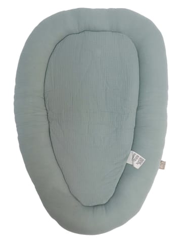 Kaiser Naturfellprodukte Musselin-Kuschelnest in Grün - (L)80 x (B)40 cm