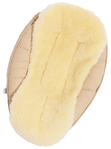 Kaiser Naturfellprodukte Musselin-Kuschelnest "Mouton" in Hellbraun - (L)80 x (B)40 cm