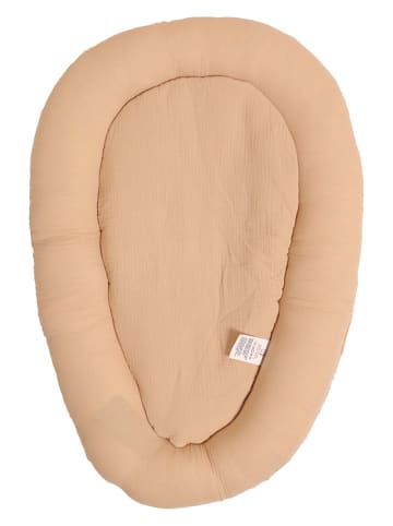 Kaiser Naturfellprodukte Muślinowe gniazdo "Mouton" w kolorze jasnobrązowym - 80 x 40 cm