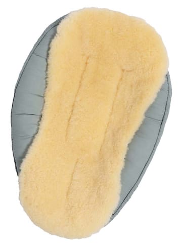 Kaiser Naturfellprodukte Mousseline knuffelnest met lamsvacht "Mouton" groen - (L)80 x (B)40 cm