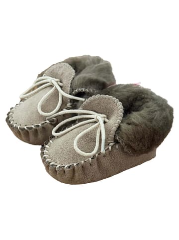 Kaiser Naturfellprodukte Leder-Mokassins in Braun