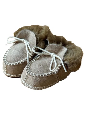 Kaiser Naturfellprodukte Leder-Mokassins in Hellbraun