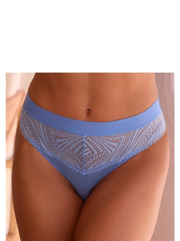 s.Oliver Stringi high waist w kolorze błękitnym