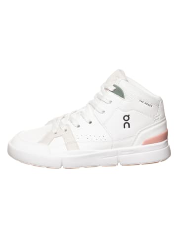 ON RUNNING Sneakersy "The Roger Clubhouse Mid" w kolorze biało-jasnoróżowym