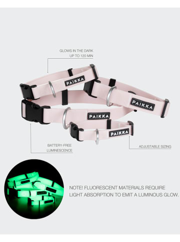 Paikka Halsband "Glow" lichtroze - (L)23-30 x (B)1,5 cm