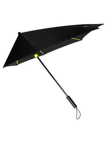 Impliva Sturm-Taschenschirm in Schwarz/ Gelb - (L)95 x (B)90 cm