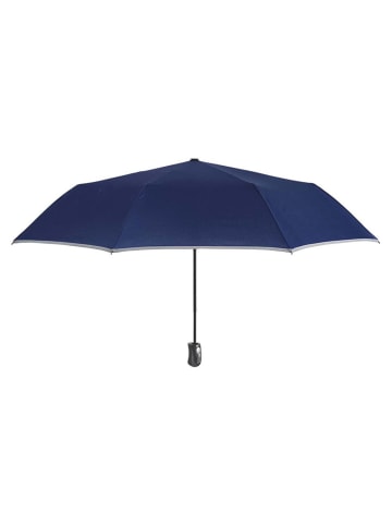 PERLETTI Taschenschirm "Reflective" in Dunkelblau - Ø 104 cm