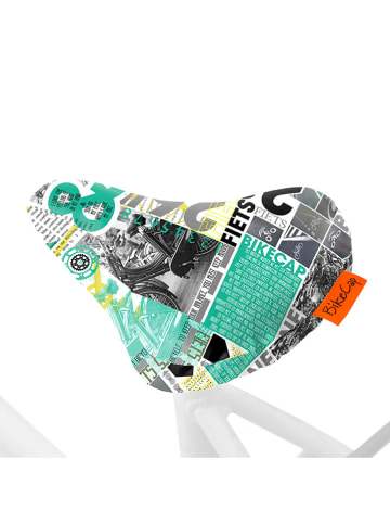 BikeCap Fietszadelhoes groen/meerkleurig