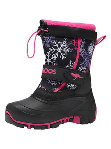 Kangaroos Winterlaarzen "Bean IV" zwart/roze