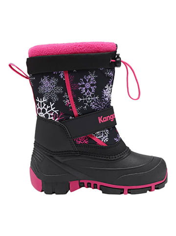 Kangaroos Winterlaarzen "Bean IV" zwart/roze