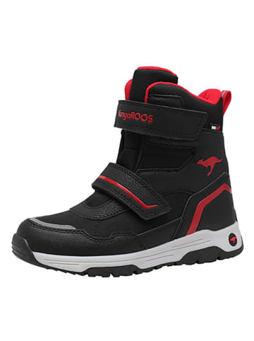 Kangaroos Boots "Camp V" in Schwarz/ Rot