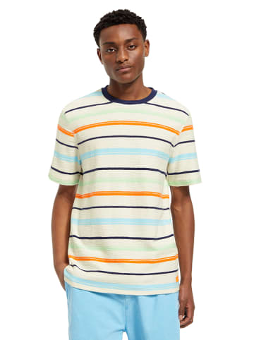 Scotch & Soda Shirt in Sand/ Orange/ Hellblau