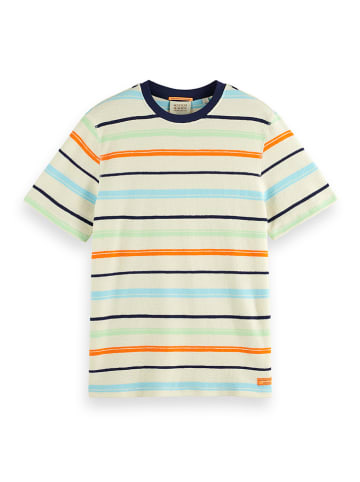 Scotch & Soda Shirt zandkleurig/oranje/lichtblauw